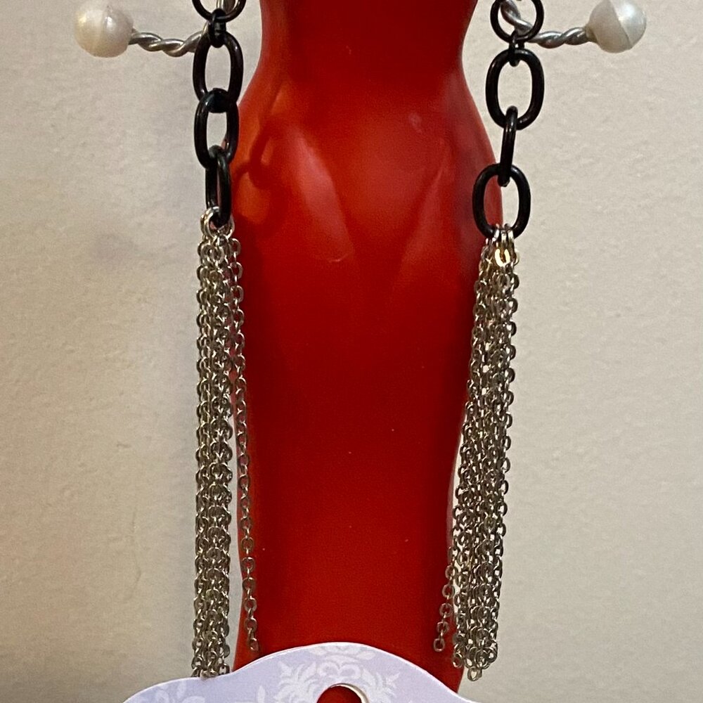 NEW Genuine Blackstone dangle earrings (Tori Spelling design)